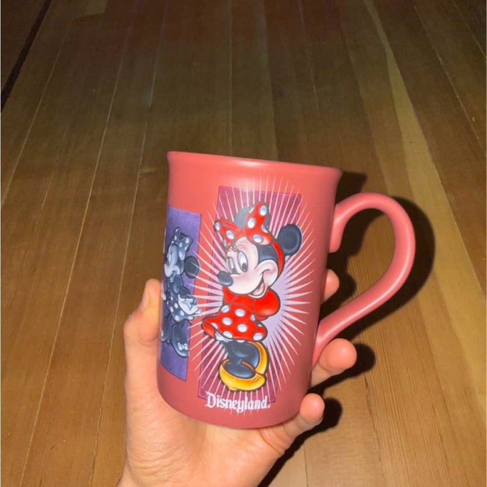 Disney Minnie Mouse Pink Ceramic Mug with Polka Dot Dress